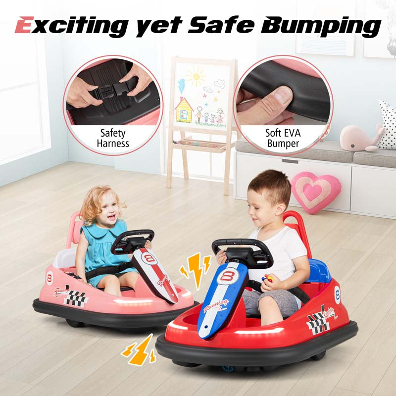 Eletriclife 6V kids Ride-on Bumper Car with 360° Spinning and Dual Motors