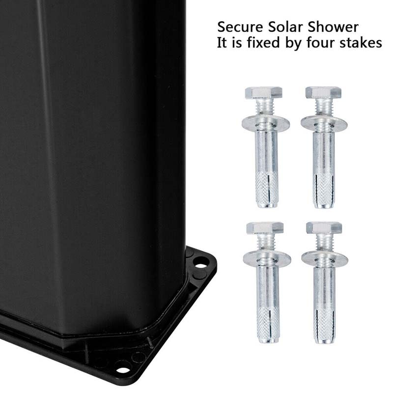 Eletriclife 7.2 Feet 9.3 Gallon Solar Heated Shower