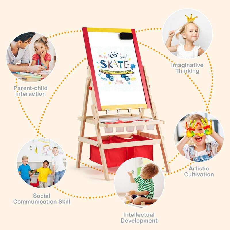 Eletriclife Flip-Over Double-Sided Kids Art Easel