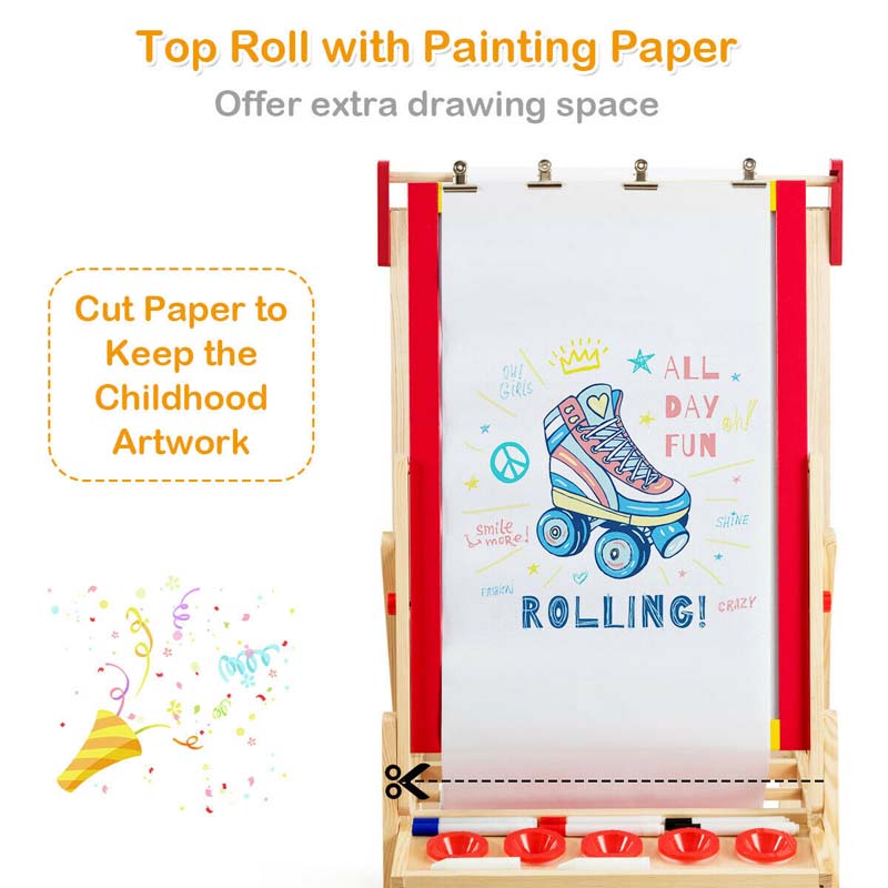 Eletriclife Flip-Over Double-Sided Kids Art Easel