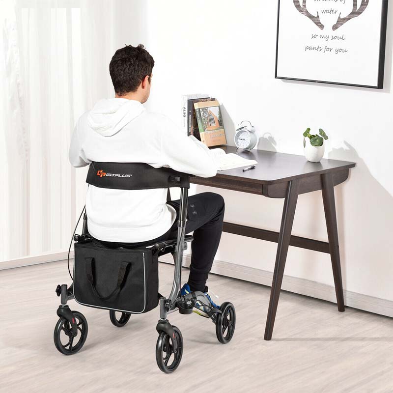 Eletriclife Folding Aluminum Rollator Lightweight Medical Walker