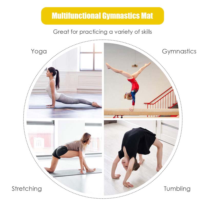 Eletriclife Folding Incline Tumbling Wedge Gymnastics Exercise Mat