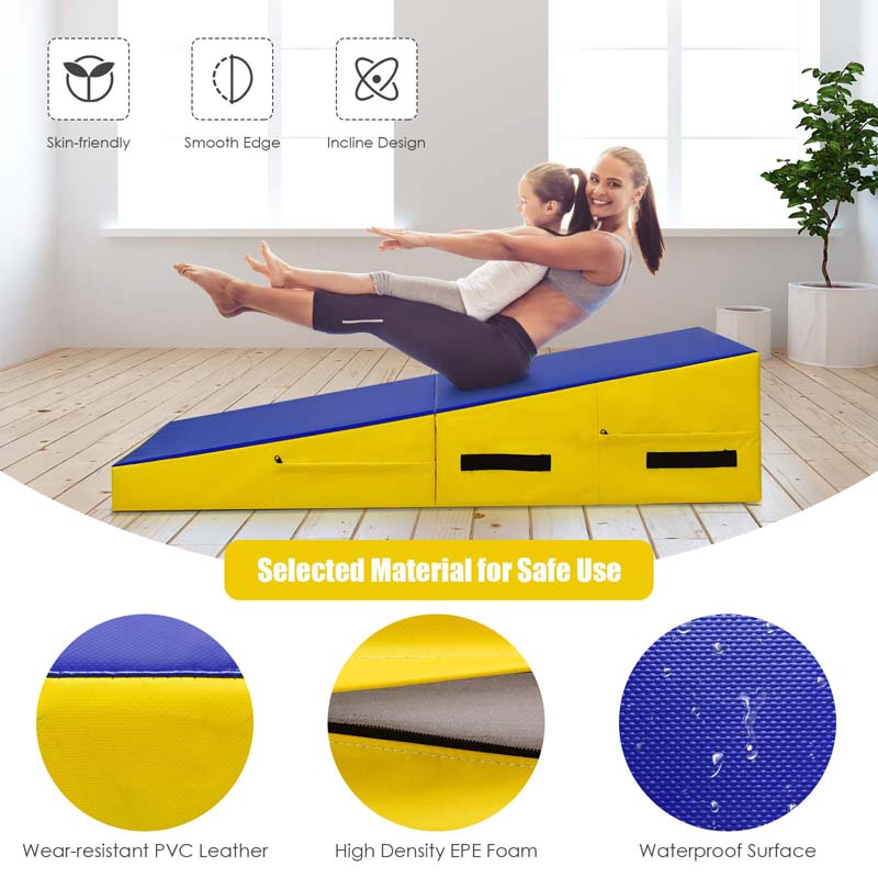 Eletriclife Folding Incline Tumbling Wedge Gymnastics Exercise Mat