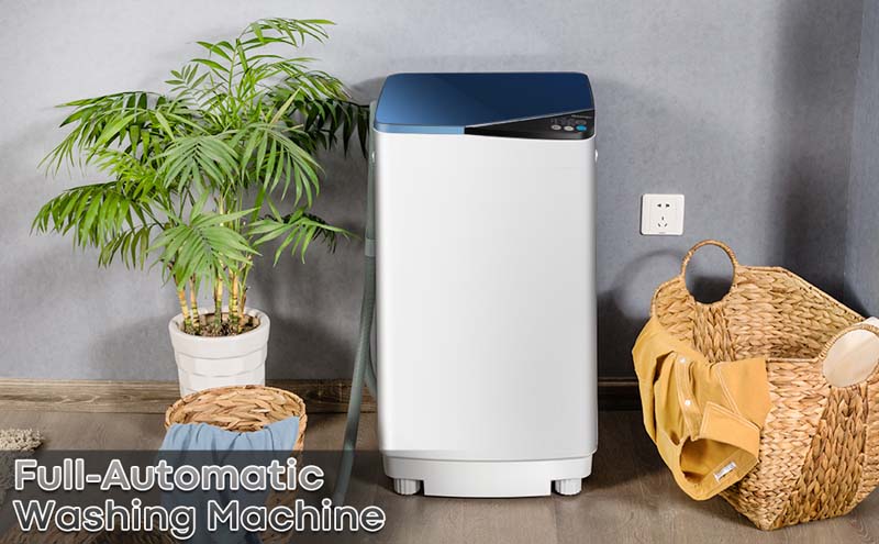 Eletriclife Full-Automatic Washing Machine with Built-in Barrel Light