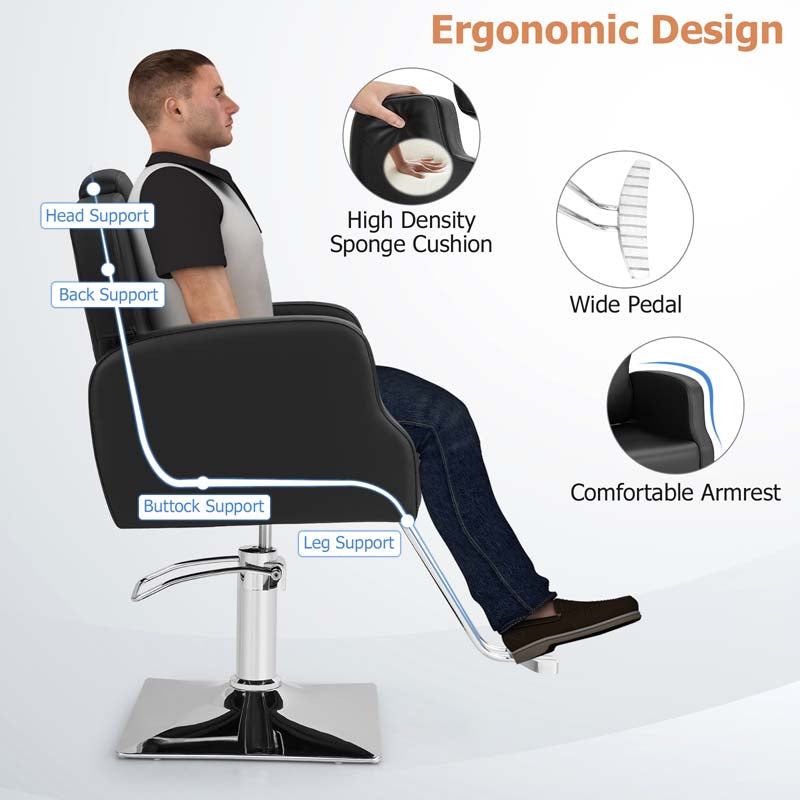 Eletriclife Heavy Duty Salon Chair with 360 Degrees Swivel