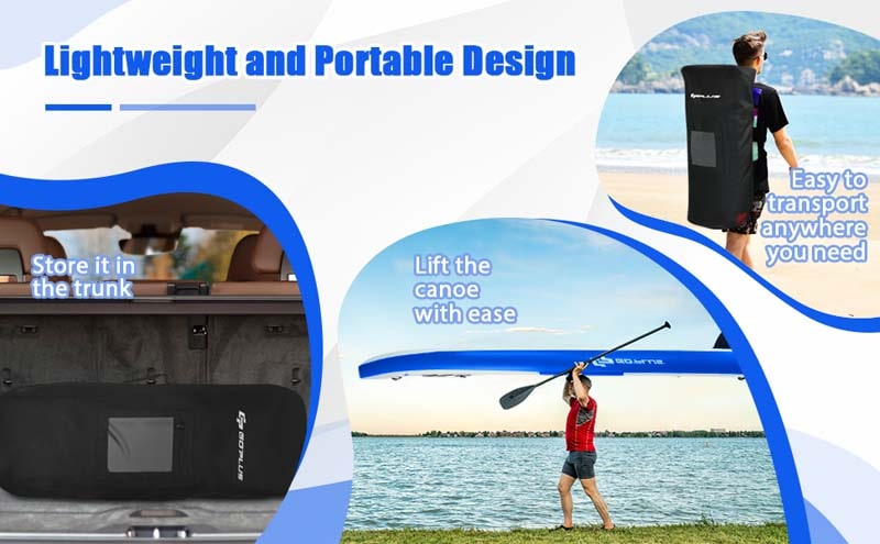 Eletriclife Inflatable Kayak Includes Aluminum Paddle with Hand Pump