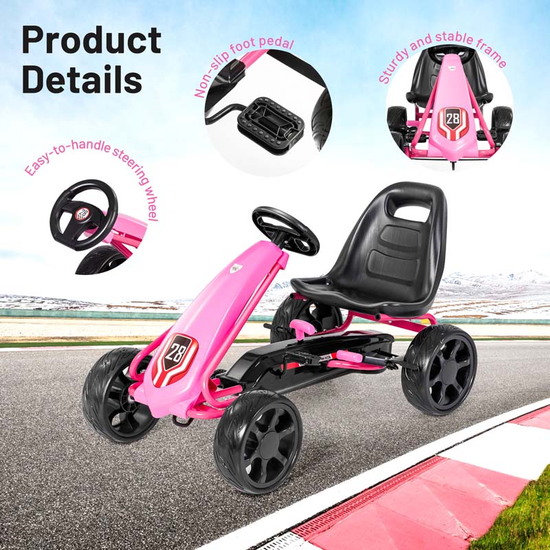 Eletriclife Kids Ride On Toys Pedal Powered Go Kart Pedal Car