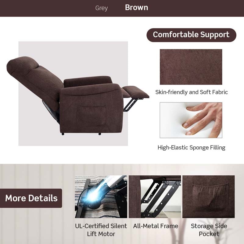 Eletriclife Power Lift Recliner Chair with Remote Control for Elderly