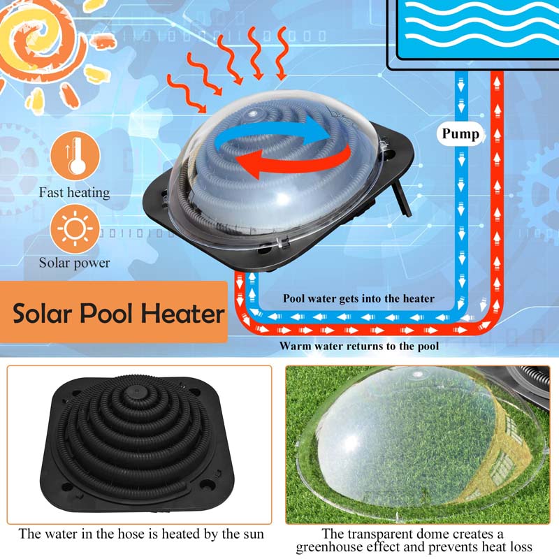 Eletriclife Solar Dome Swimming Pool Heater