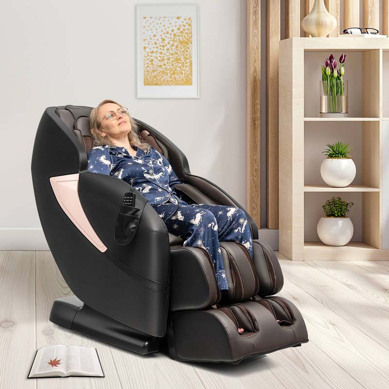 Eletriclife Zero Gravity SL-Track Electric Shiatsu Massage Chair with Intelligent Voice Control