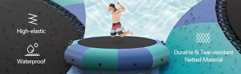 Eletriclife 10 Feet Inflatable Splash Padded Water Bouncer Trampoline