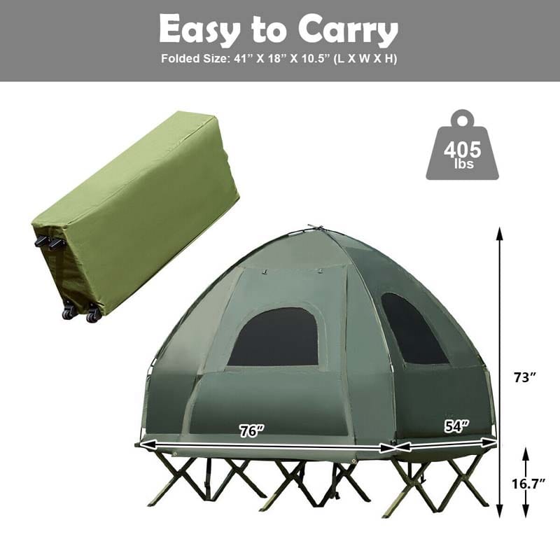 Eletriclife 2-Person Foldable Outdoor Camping Tent Cot