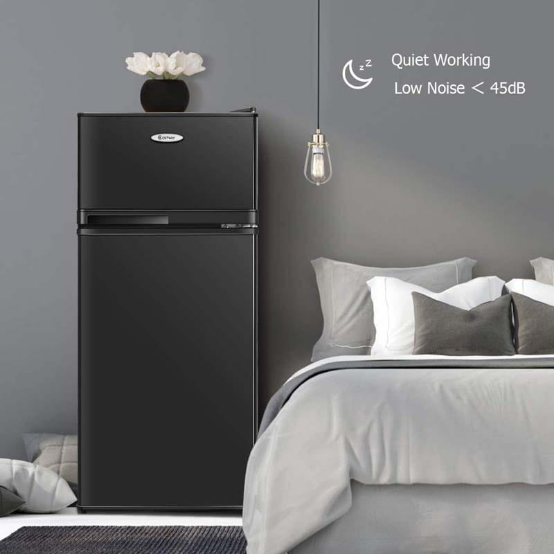 Eletriclife 2 Doors Cold-rolled Sheet Compact Refrigerator