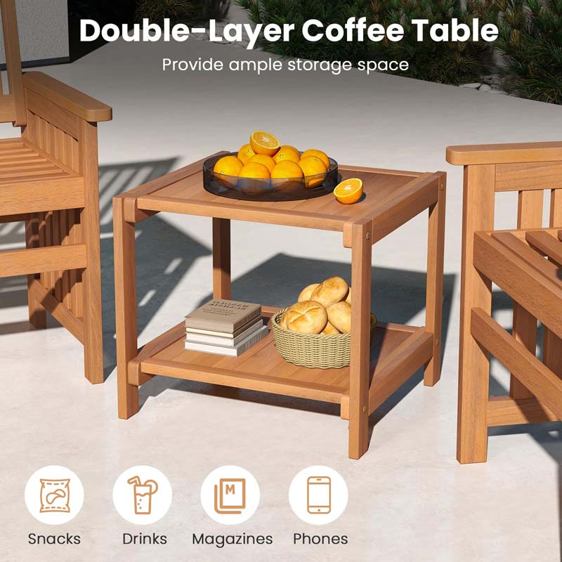 Eletriclife 3 Pieces Patio Furniture Set with 1.5 Inch Umbrella Hole