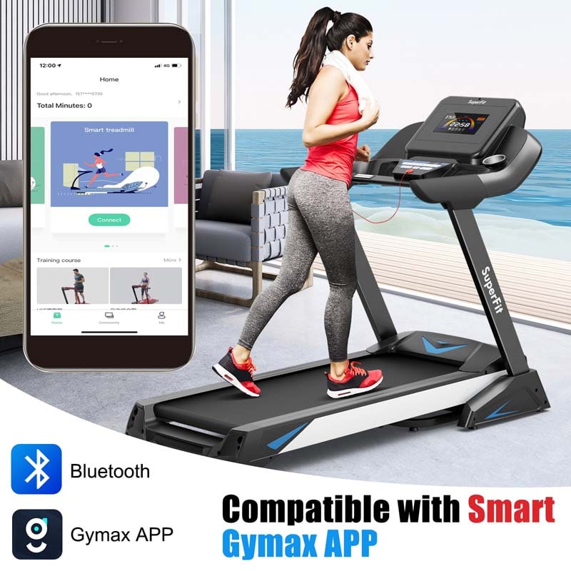 Eletriclife 4.75 HP Treadmill with APP and Auto Incline for Home and Apartment