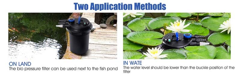 Eletriclife 4000 Gallons Pond Pressure Bio Filter with 13W UV Light