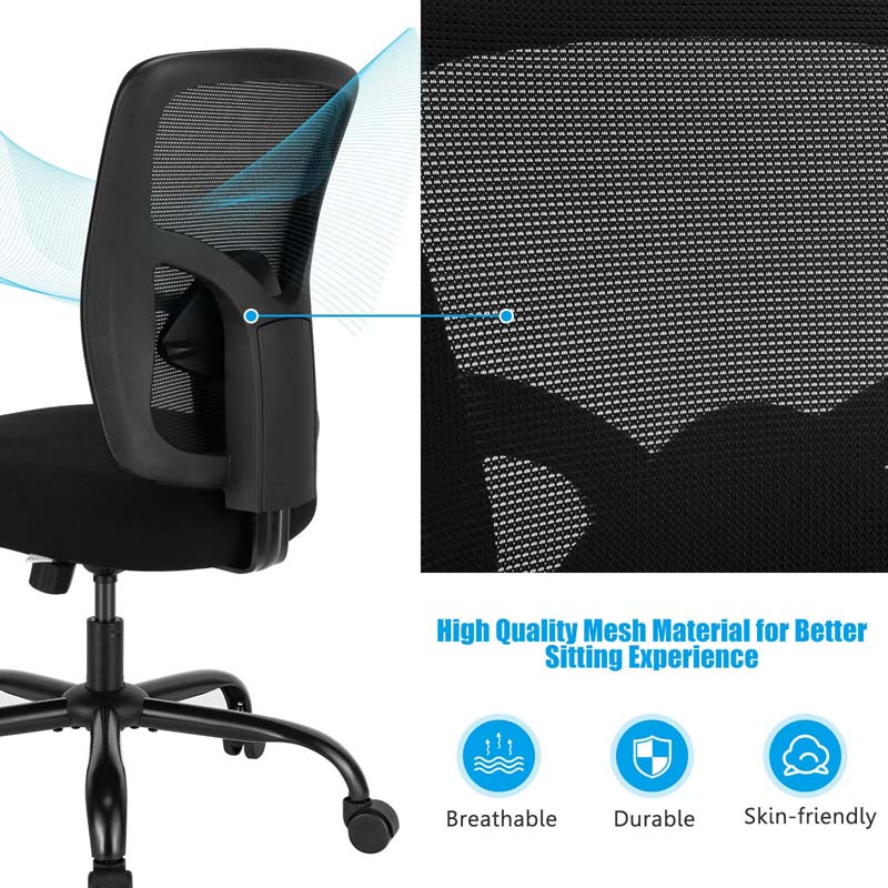 Eletriclife 400LBS Mesh Big and Tall Office Chair Swivel Task Chair