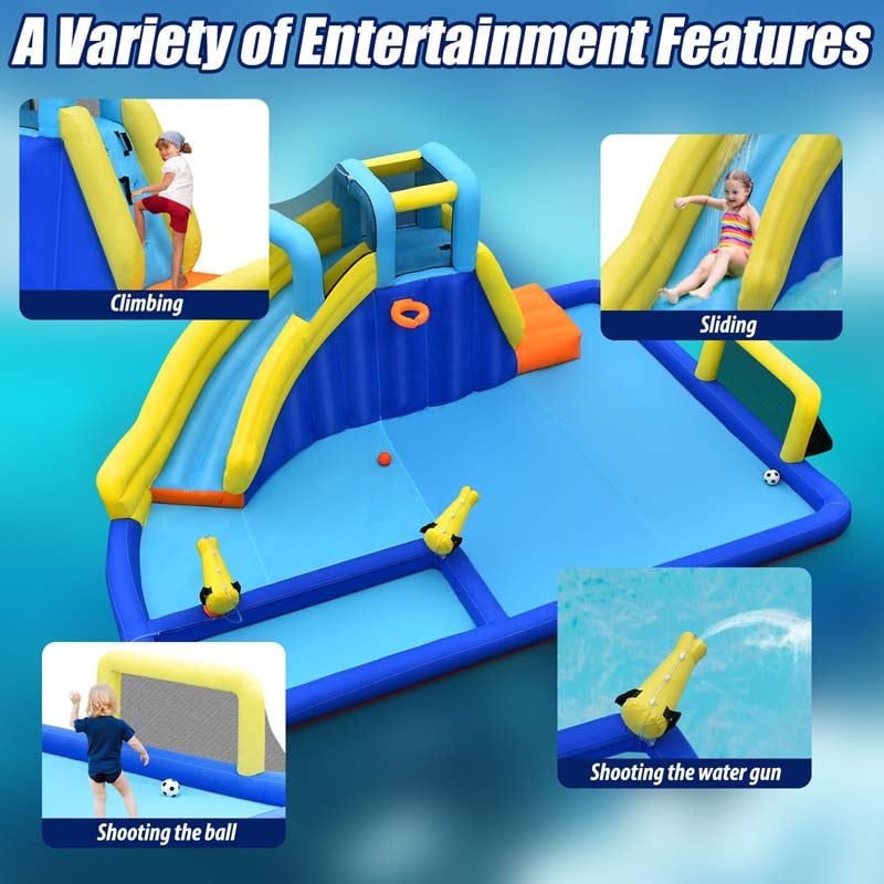 Eletriclife 6-in-1 Inflatable Water Slide Jumping House without Blower