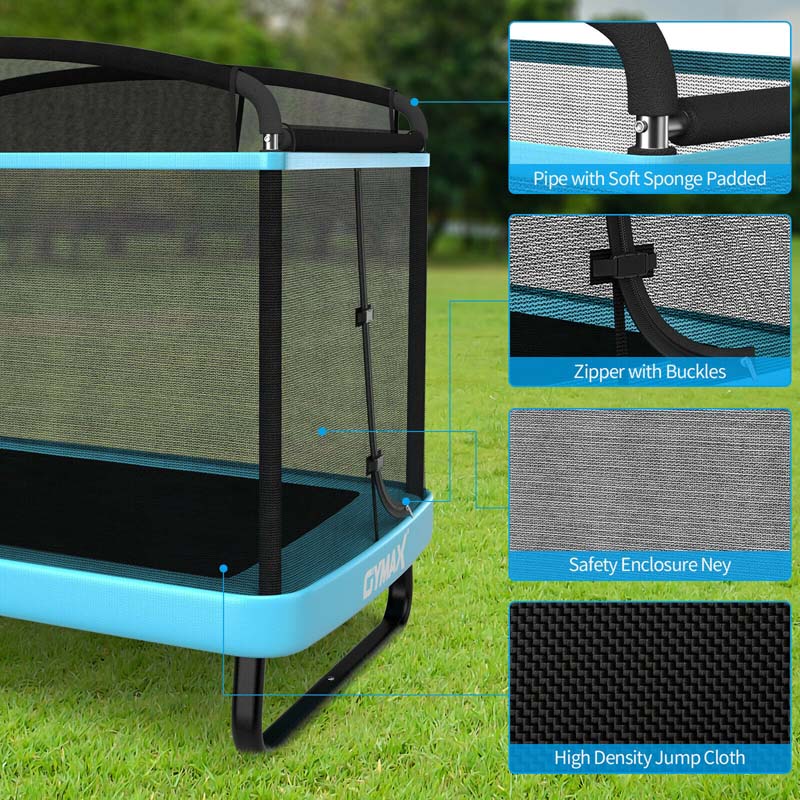 Eletriclife 6 Feet Kids Entertaining Trampoline with Swing Safety Fence