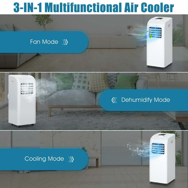 Eletriclife 8000 BTU Portable Air Conditioner with Dehumidifier Function