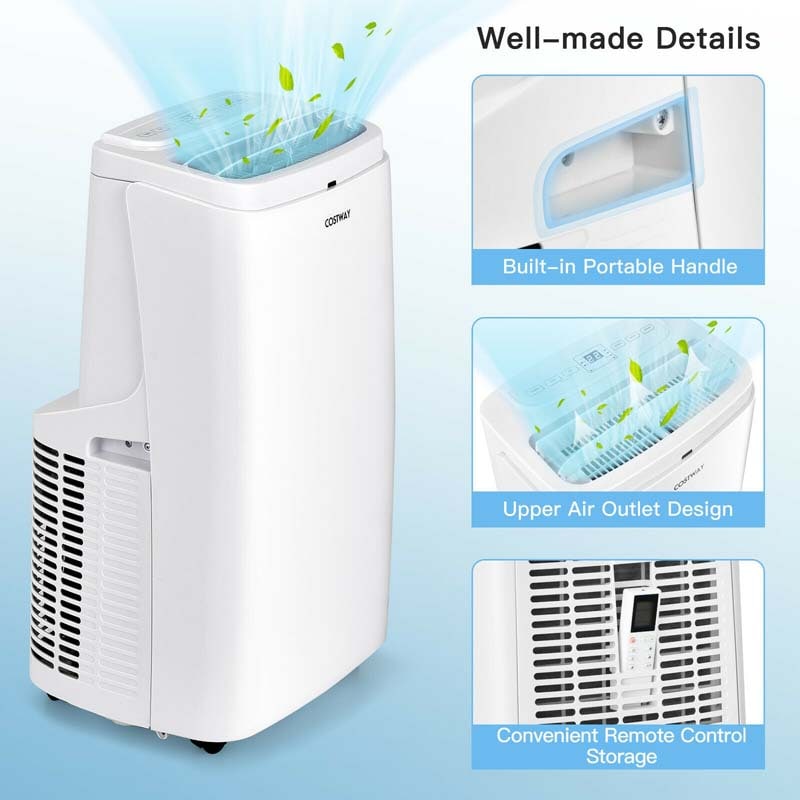Eletriclife 9000BTU 3-in-1 Portable Air Conditioner with Remote
