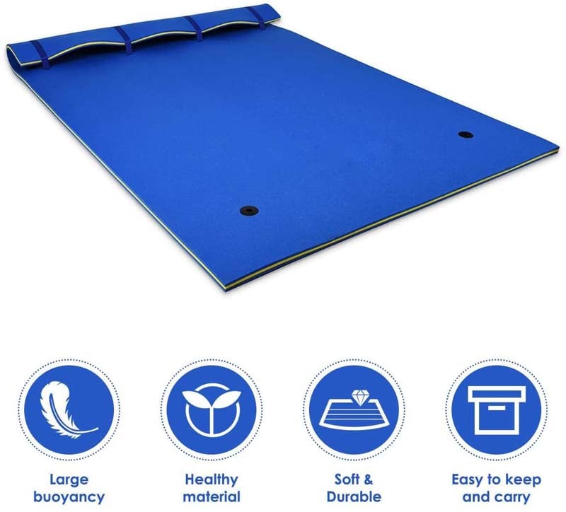 Eletriclife 9 x 6 feet 3 Layer Foam Water Pad