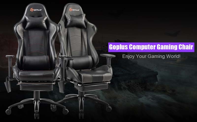 Eletriclife Ergonomic High Back PU Leather Massage Gaming Chair