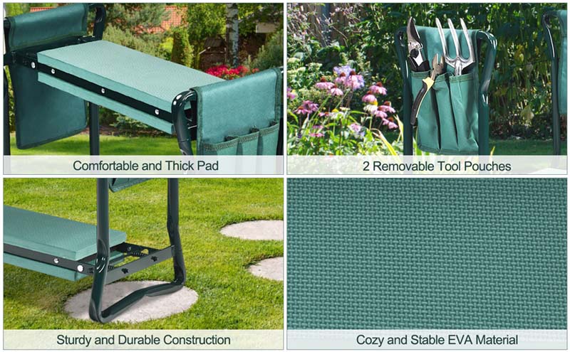 Eletriclife Folding Garden Kneeler and Seat Bench