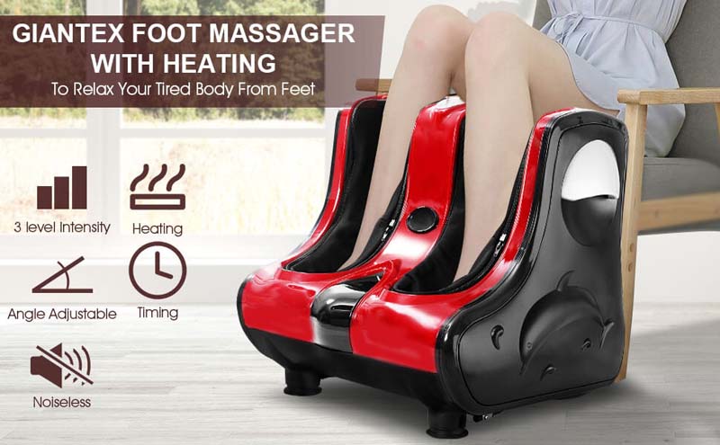 Eletriclife Foot Calf Leg Massager Machine with Heat