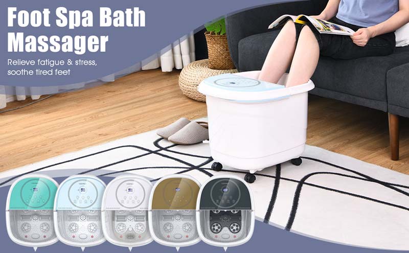 Eletriclife Foot Spa Bath Massager with 3-Angle Shower