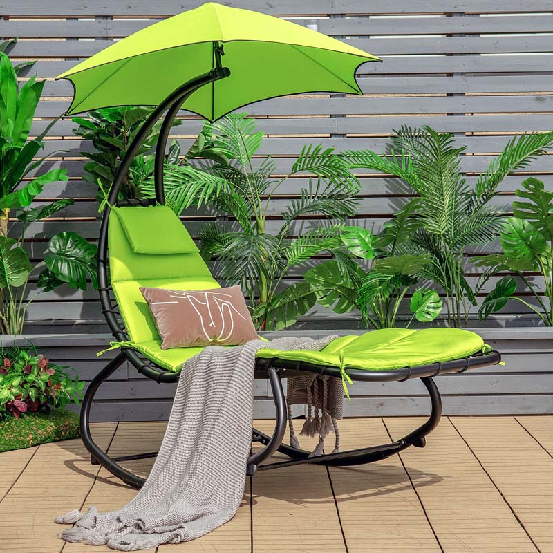 Eletriclife Hammock Swing Lounger Chair with Shade Canopy
