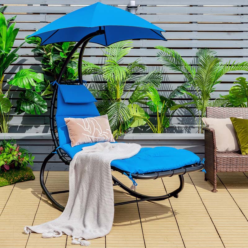 Eletriclife Hammock Swing Lounger Chair with Shade Canopy