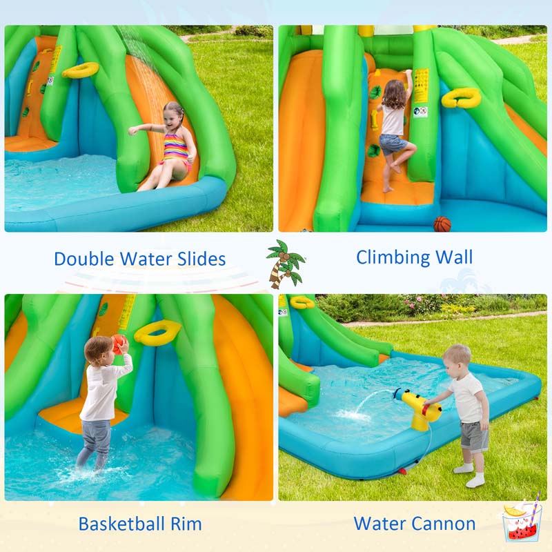Eletriclife Kids Inflatable Water Park Bounce House with 480W Blower