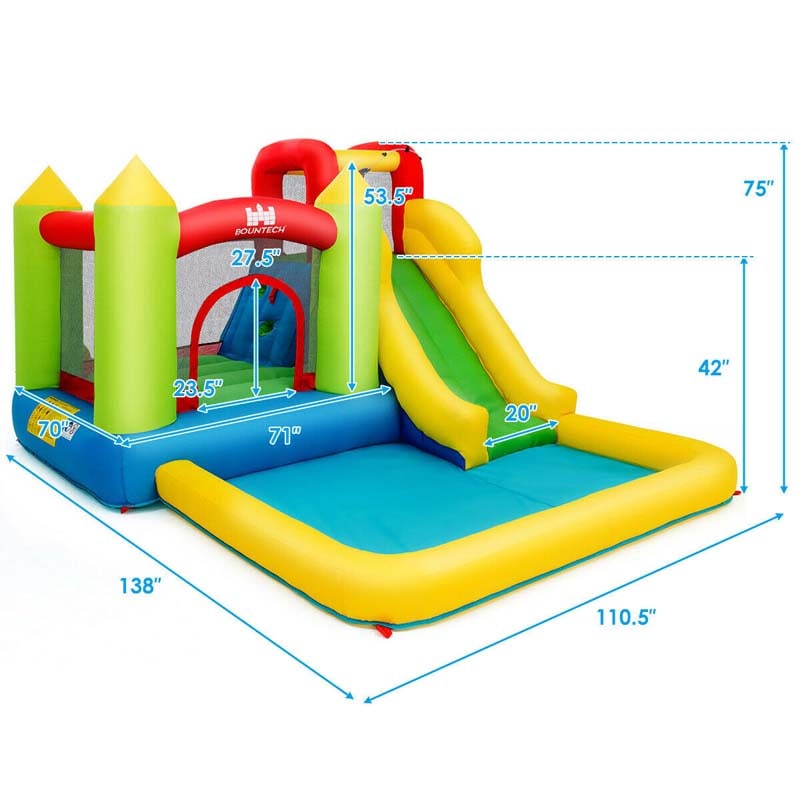 Eletriclife Outdoor Inflatable Bounce House with 480 W Blower