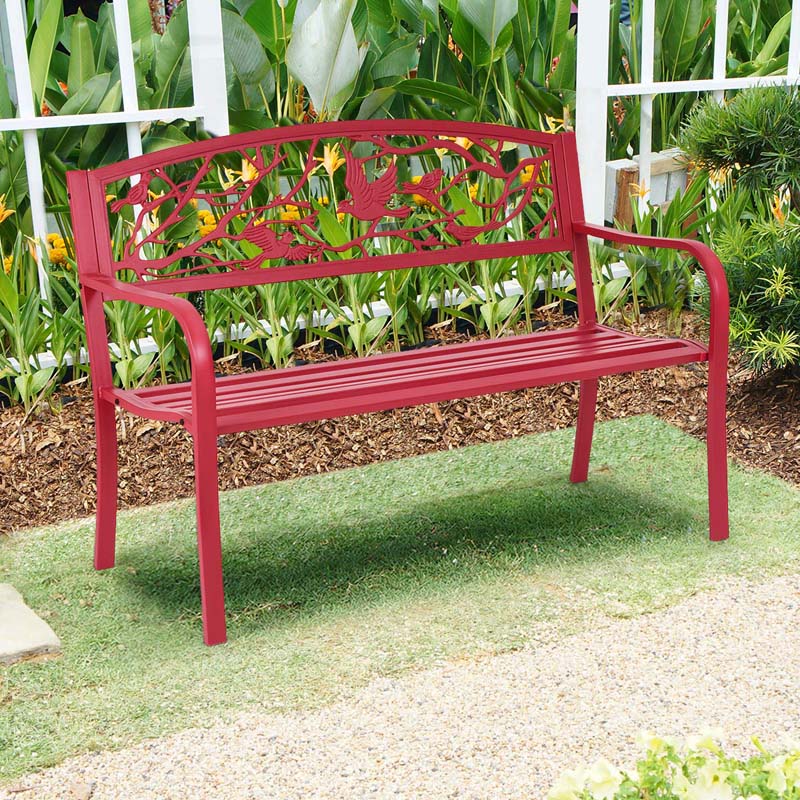 Eletriclife Patio Garden Bench Park Yard Outdoor Furniture