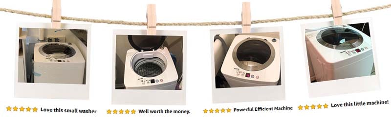 21 lbs Portable Washing Machine with Drain Pump, Twin Tub Top Load Washer Dryer Combo for RV Apartment