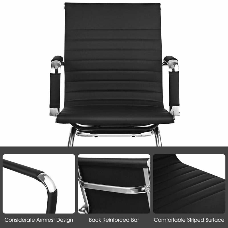 Eletriclife Set of 2 Heavy Duty Gues Chairs for Guest Reception Conference