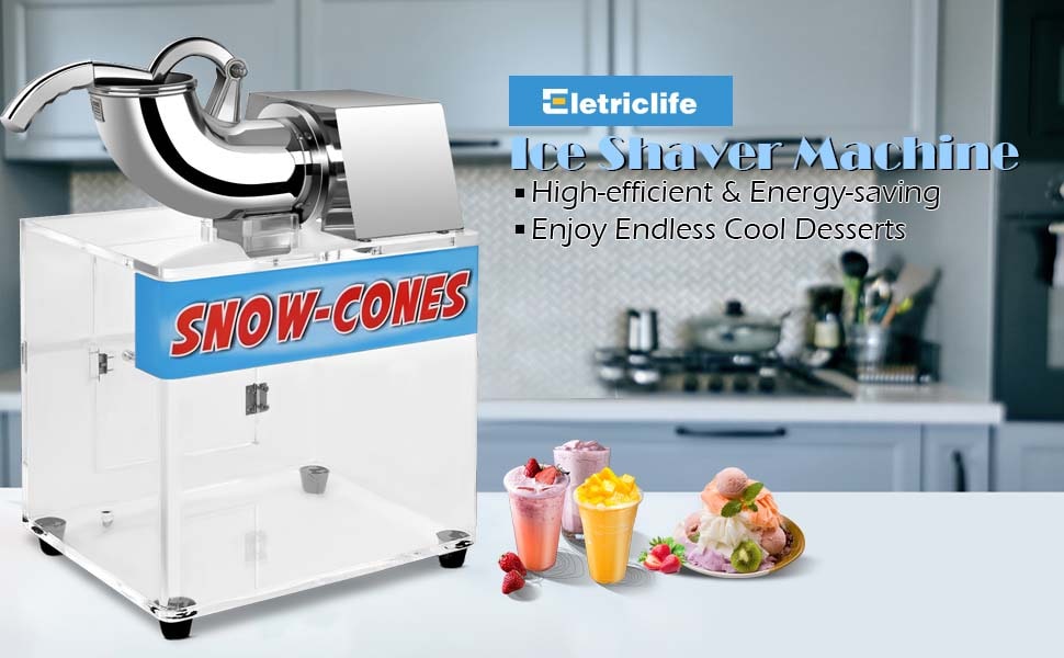 Eletriclife Snow Cone Machine Ice Shaver Maker