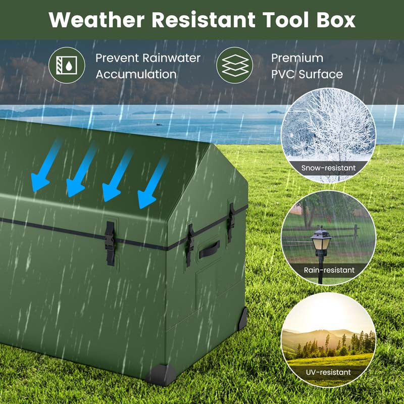 Eletriclife Waterproof Outdoor Storage Box with Ventilated Window Adjustable Snap