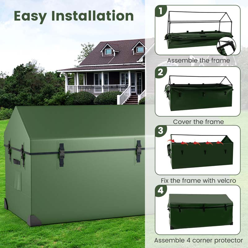 Eletriclife Waterproof Outdoor Storage Box with Ventilated Window Adjustable Snap