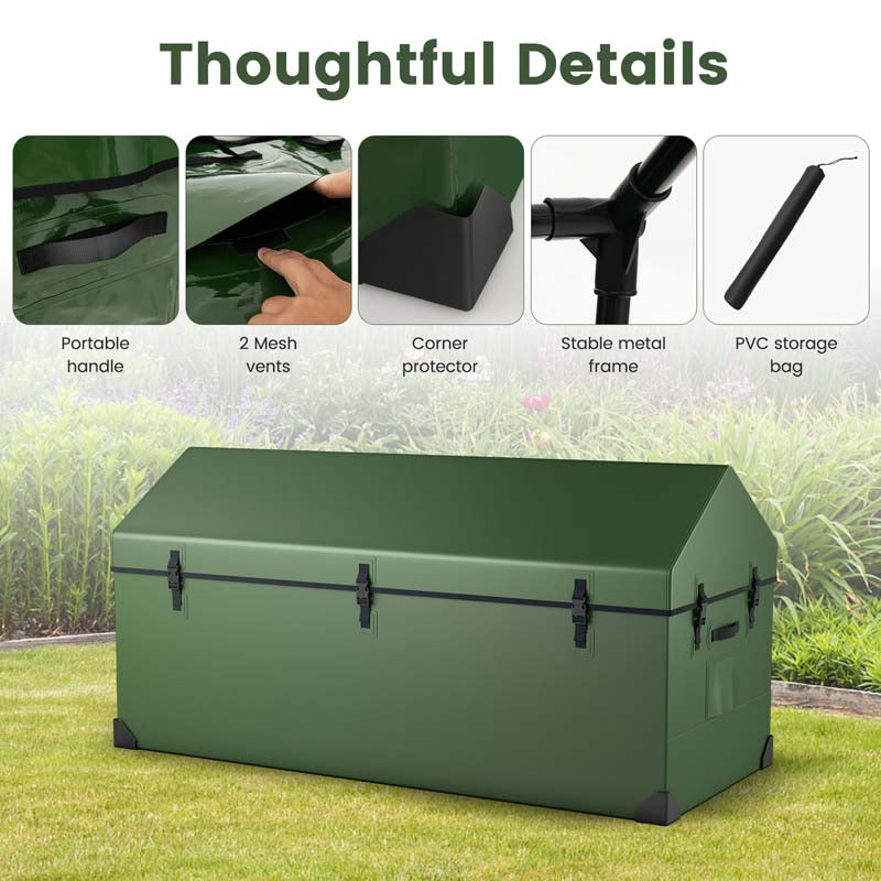 Eletriclife Waterproof Outdoor Storage Box with Ventilated Window Adjustable Snap