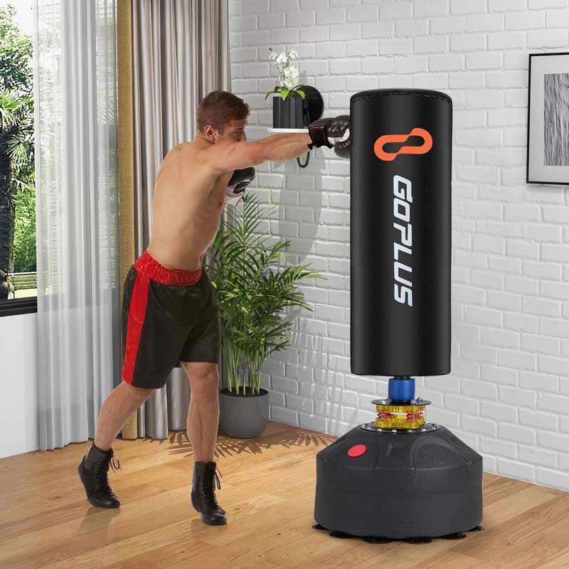 Eletriclife 68 Inch Freestanding Boxing Bags with Gloves Suction Cup Base