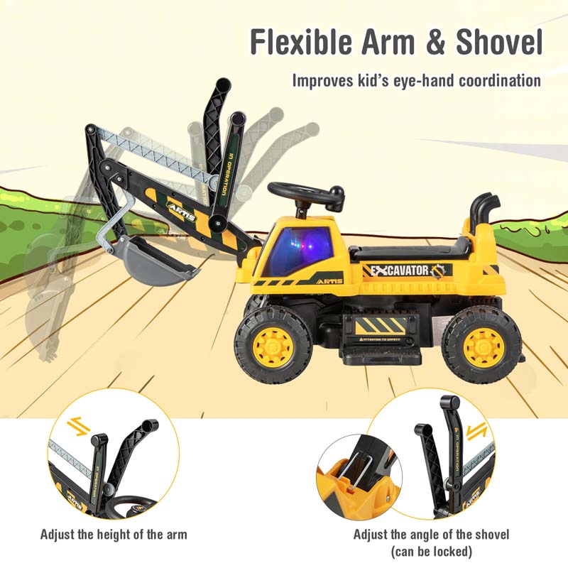 Eletriclife Kids ASTM Certificated Powered Ride On Bulldozer