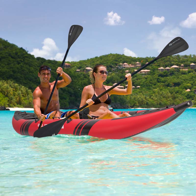 Eletriclife Inflatable 2-person Kayak Set with Aluminium Oars and Repair Kit