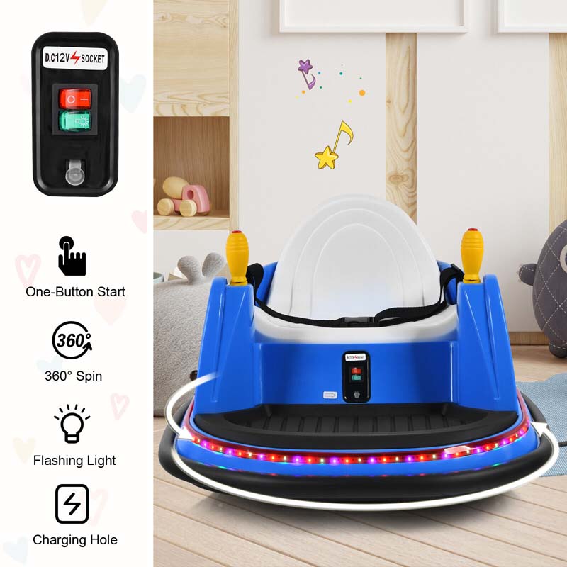 Eletriclife 12V Battery Powered Bumping Car with Remote Control