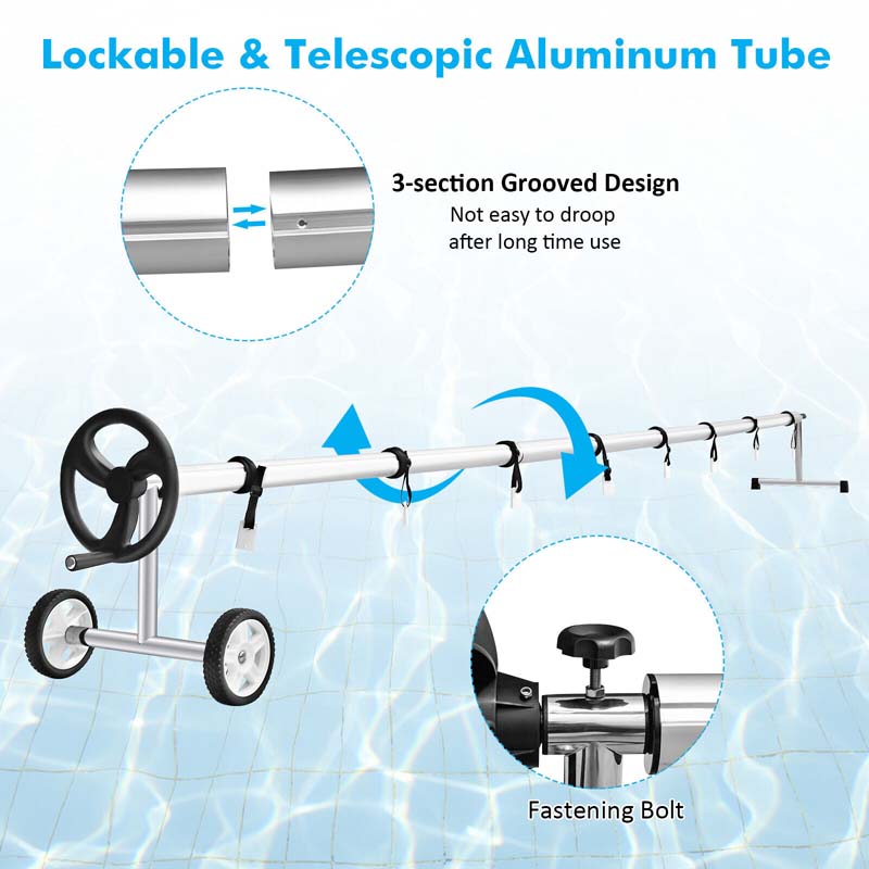 Eletriclife 18FT Pool Cover Reel Set