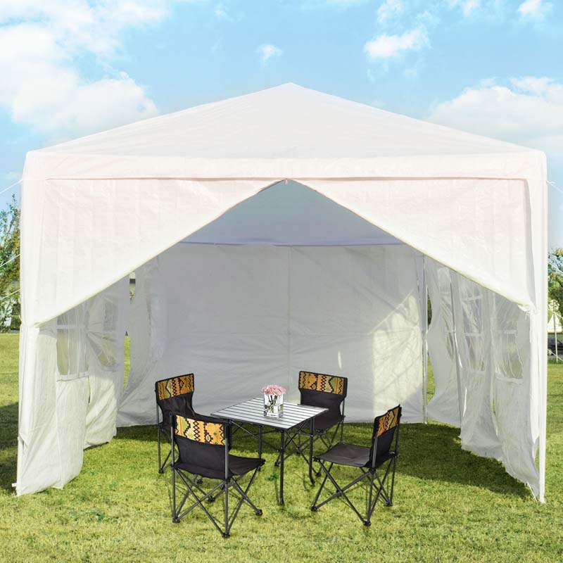 10 x 30 FT Outdoor Events Party Wedding Gazebo Canopy Tent Pavilion with 8 Removable Sidewalls