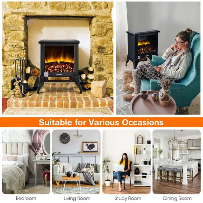 Eletriclife 18 Inches Electric Fireplace Stove