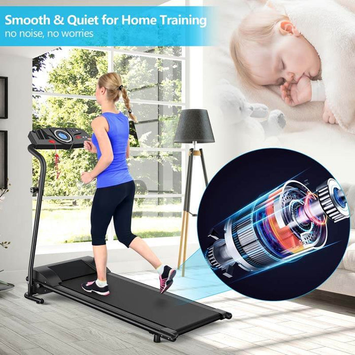 1 HP Electric Foldable Treadmill with Clear Operation Panel