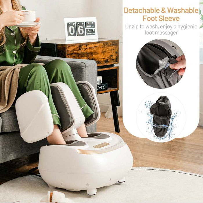 Eletriclife 2-in-1 Foot and Calf Massager with Heat Function